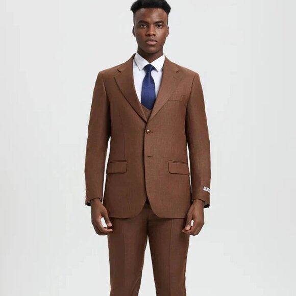 Brown Wedding Suit- Jacket + Pants - Brown Tuxedo